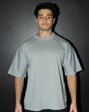 Oversized Box Fit Charcoal Grey T-Shirt