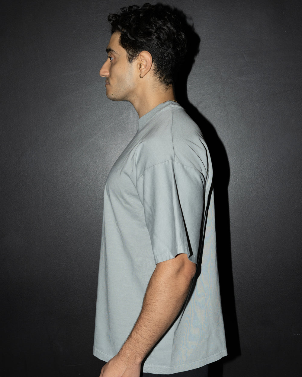 Oversized Box Fit Charcoal Grey T-Shirt