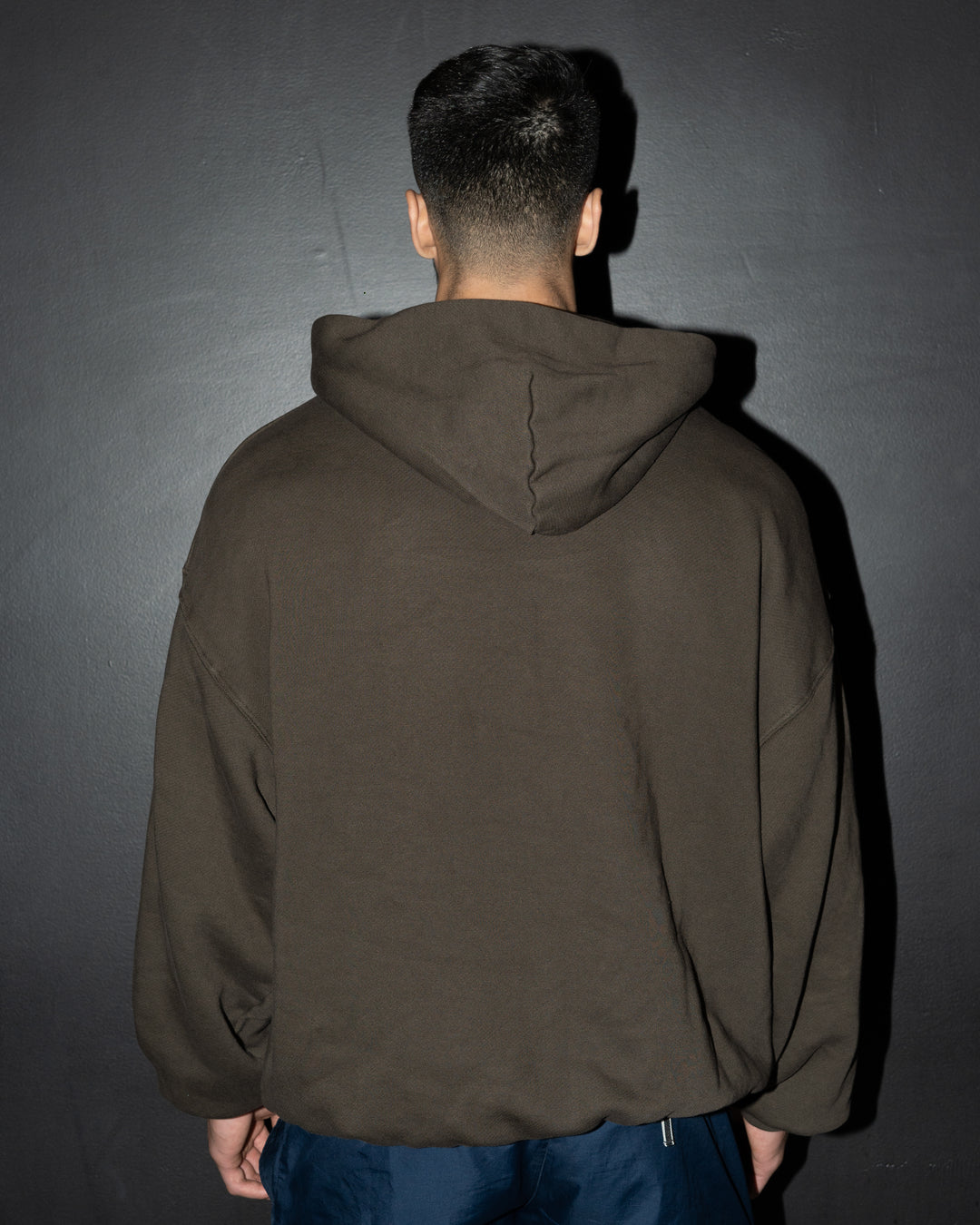 Oversized Box Fit Chocolate Brown Hoodie